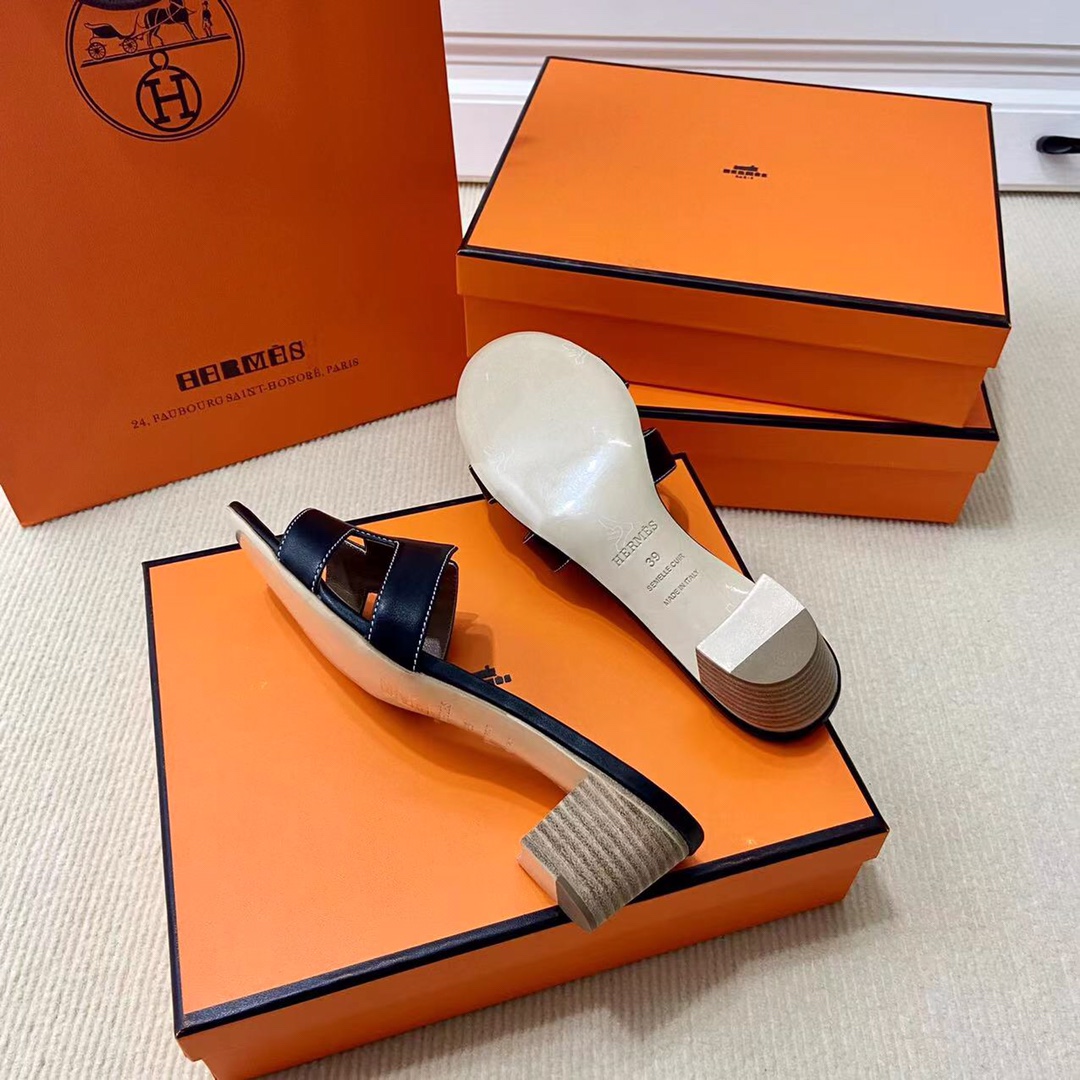 에르메스 올수공 오아시스 슬리퍼 샌들 스위프트 36